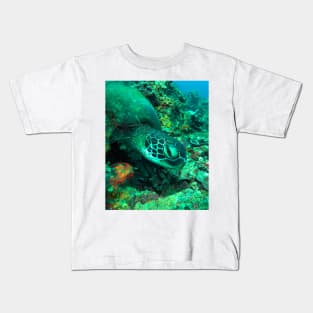 Green sea turtle Kids T-Shirt